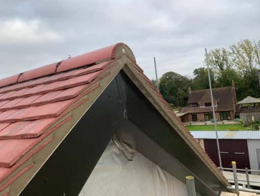 this is a photo of a roof installation in Hastings. Installation carried out by Hastings Roofing Services