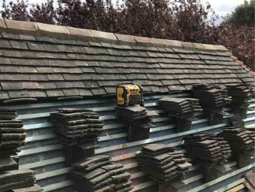 this is a photo of a roof being installed in Hastings. Installation carried out by Hastings Roofing Services