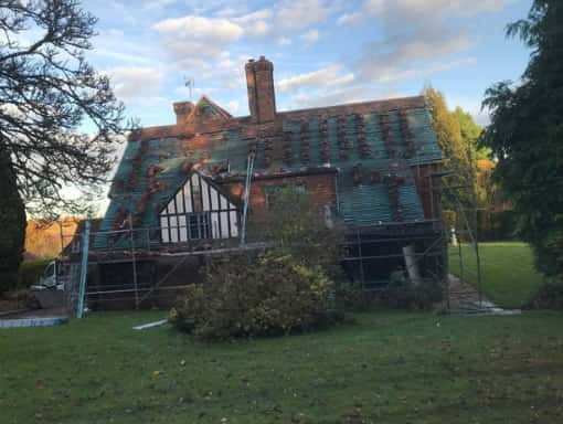 this is a photo of a new roof being installed in Hastings. Installation carried out by Hastings Roofing Services