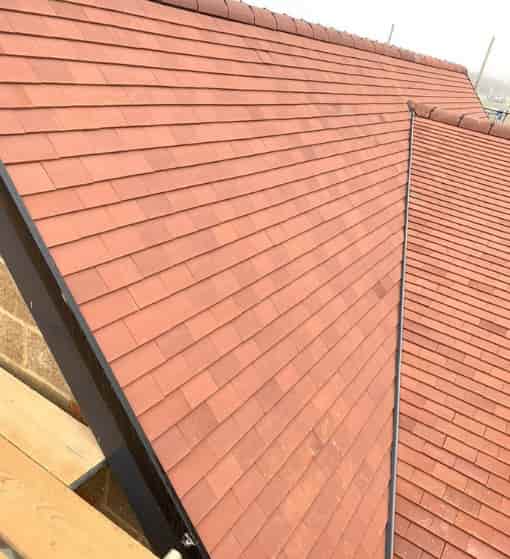 this is a photo of a new build roof installation in Hastings. Installation carried out by Hastings Roofing Services